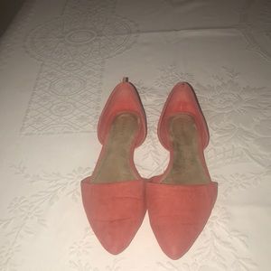 Old navy orange pointy toe flats